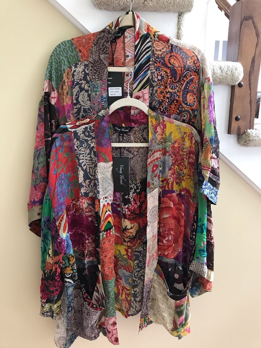 YOUNG THREADS NWT Kimono Viscose Multi Color Options Medium